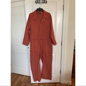 Big Bud Press long sleeve everyday jumpsuit clay red size XL